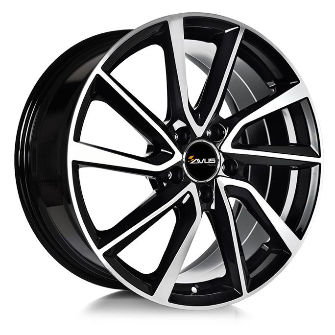 AVUS AC-518 BLACK POLISHED 6,5x16 5/112 ET46 CB57.1
