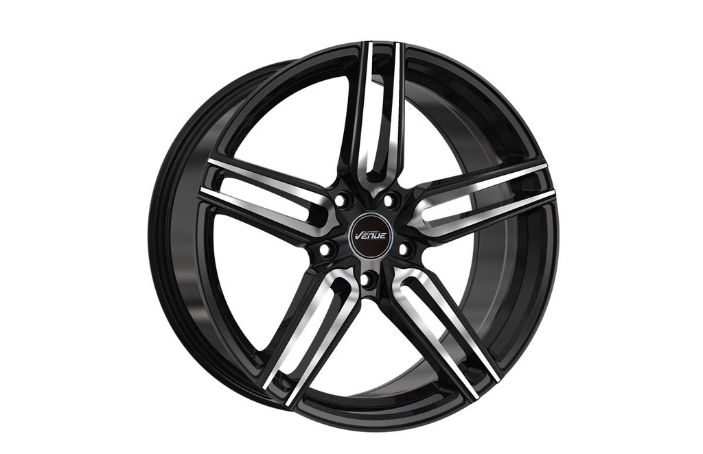 VENUE META BLACK POLISHED 8x19 5/120 ET40 CB72,6