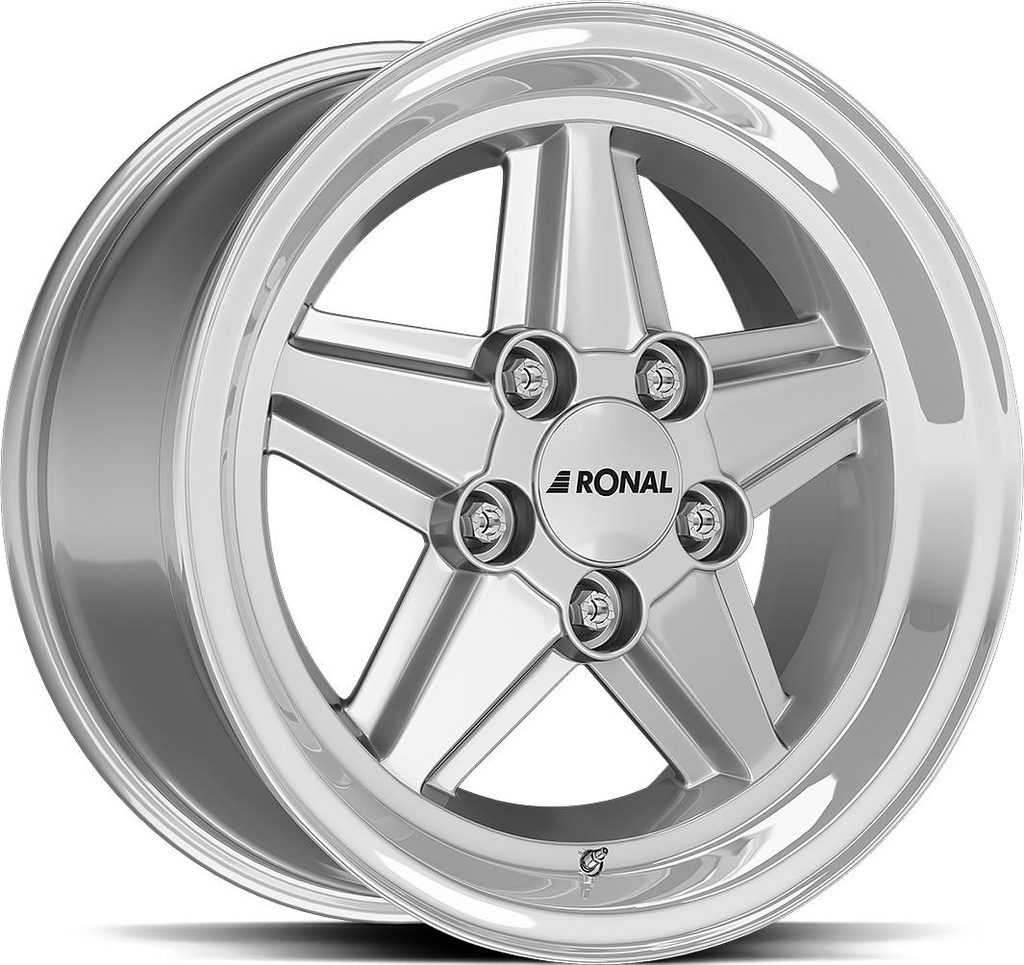 RONAL R9 SILVER RIM LIP CUT 7x16 5/112 ET23 CB66.6