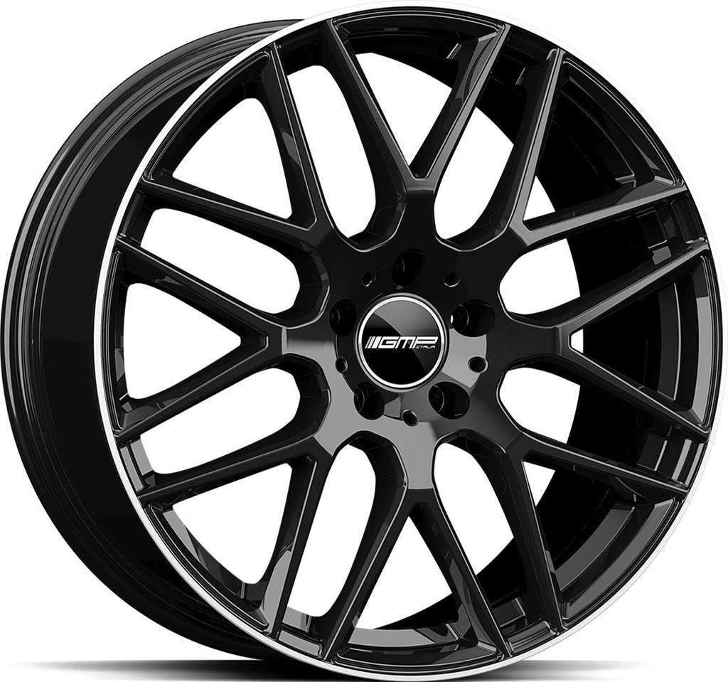 GMP BERGHEM BLACK DIAM LIP 9.5x20 5/130 ET35 CB84.1
