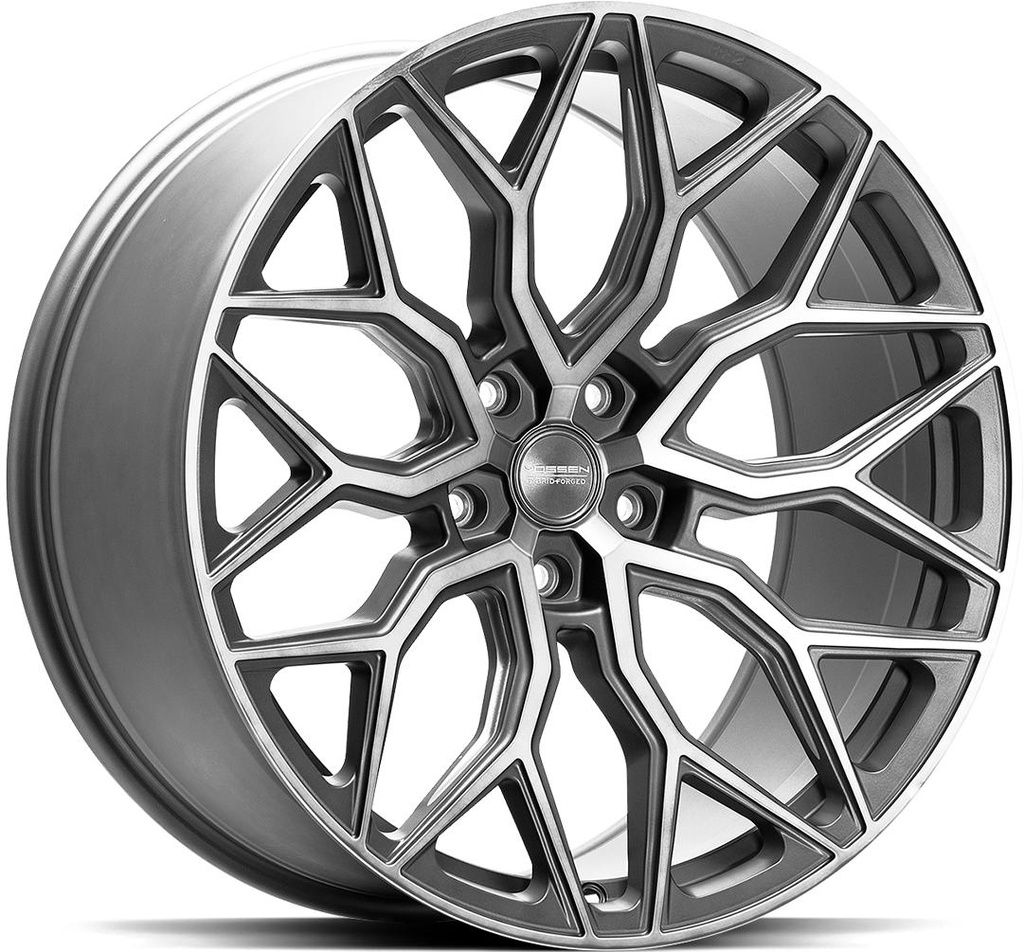 VOSSEN HF2 TINTED MATTE GUNMETAL 10.5x22 5/112 ET30 CB66.6