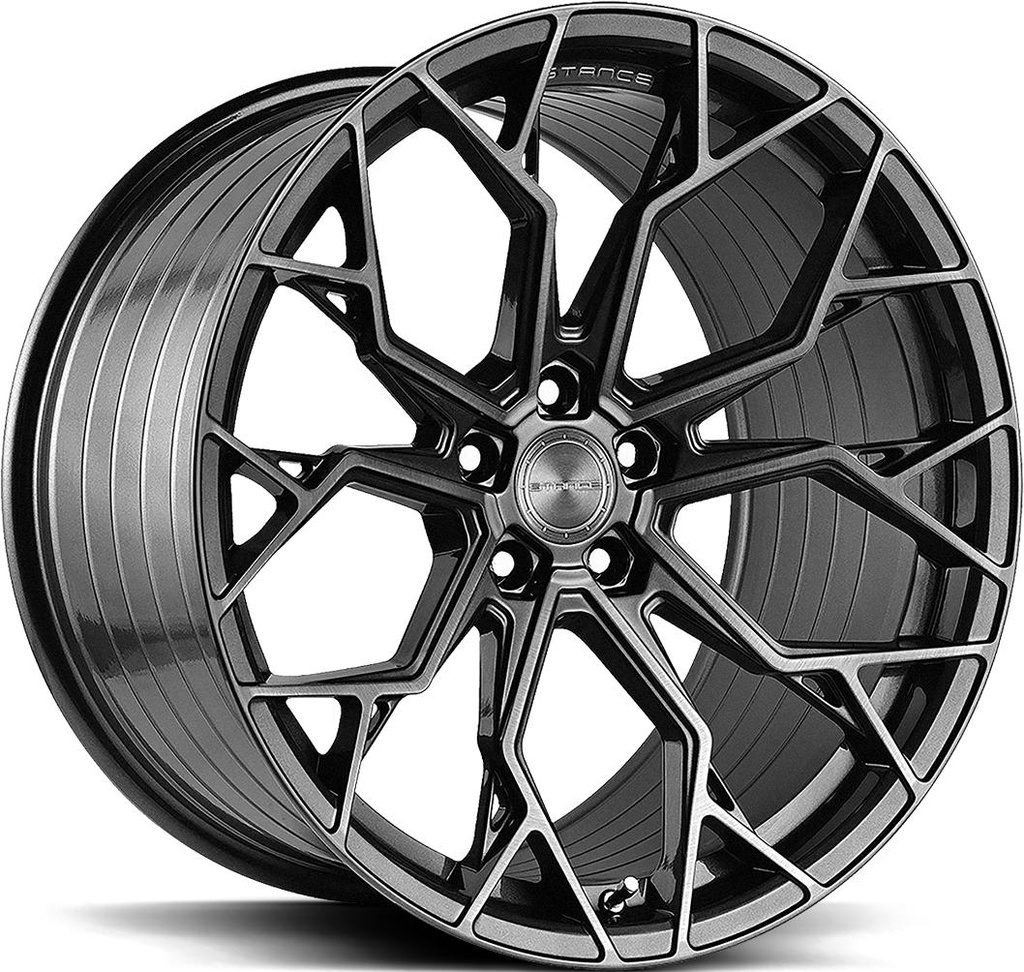 STANCE SF10 BRUSH DUAL GUNMETAL 8.5x19 5/108 ET42 CB63.4