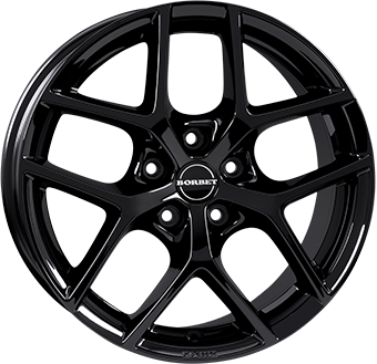 BORBET Y BLACK GLOSS 7.5x17 5/112 ET45 CB72.5