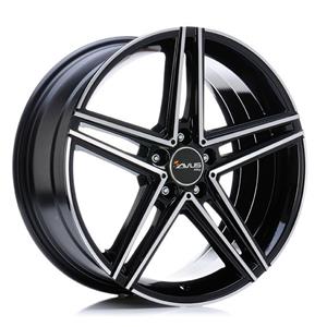 AVUS AC-515 Black Polished 7,5x17 5/112 ET45 CB66,6 R14